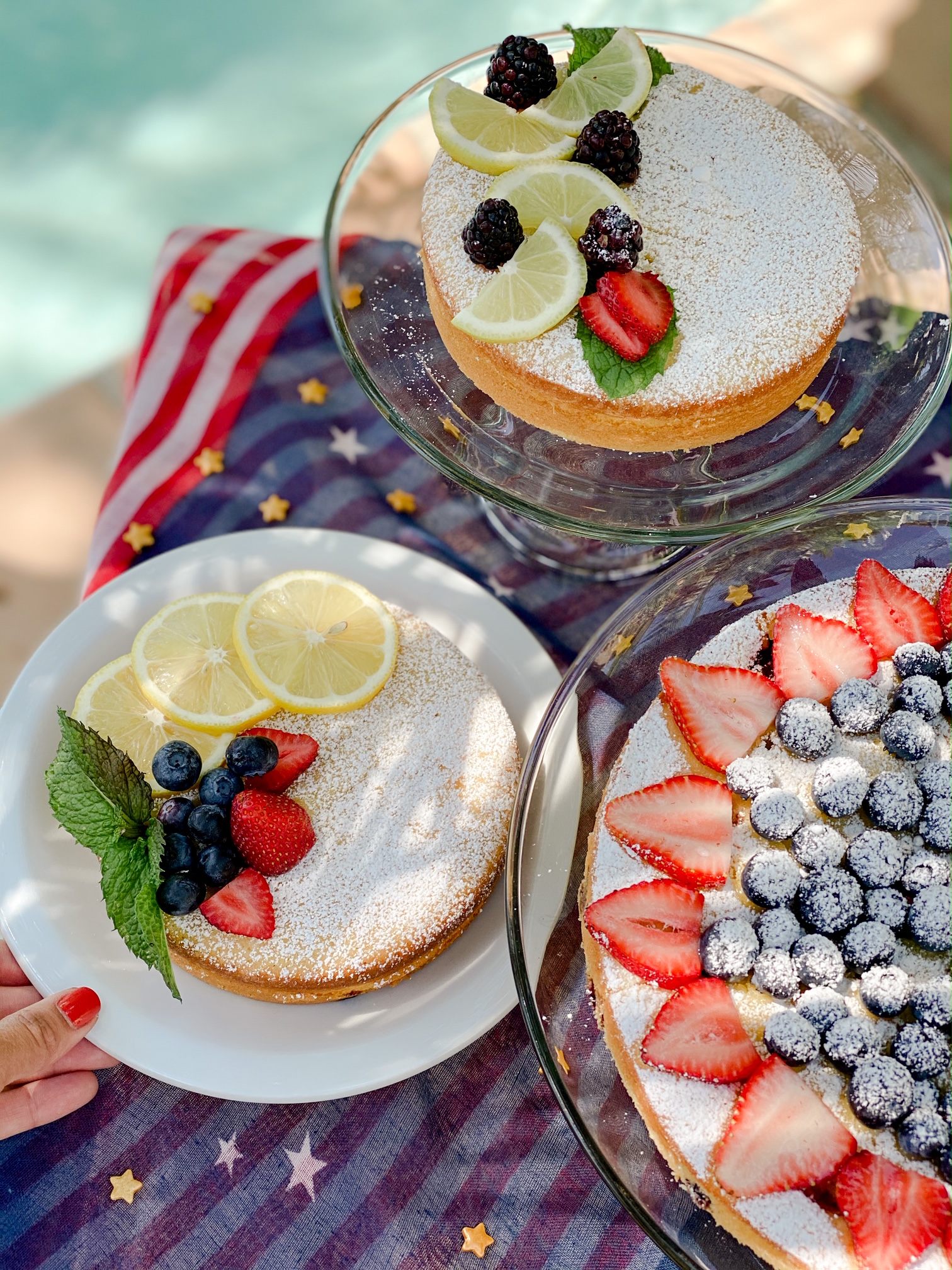 Triple Berry Citrus Olive Oil Cake,Cake